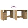 Desk Artisan Oak 102x76x50 cm - Modern Engineered Wood Desk