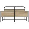 Robust Metal Bed Frame - Smoked Oak 160x200 cm | Hipomarket