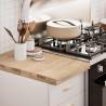 Solid Oak Kitchen Worktop 40x63.5 cm - Rustic Charm