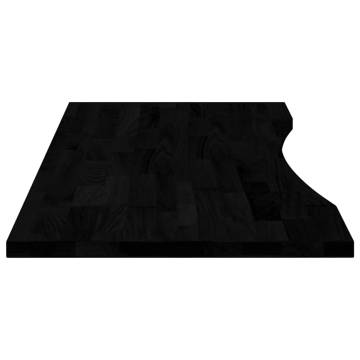 Dark Brown Solid Oak Desk Top - 120x50 cm | Hipo Market