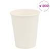  Paper Coffee Cups 1000 pcs 8oz 200ml White Quantity in Package 1 Capacity 200 ml 