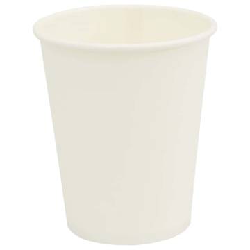 Paper Coffee Cups 1000 pcs 8oz White - Durable & Leak-Proof