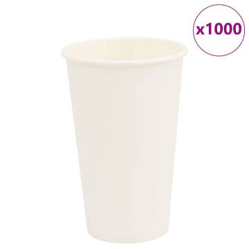 Buy 1000 White Paper Coffee Cups 16oz - Ideal for Events