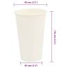 Buy 1000 White Paper Coffee Cups 16oz - Ideal for Events