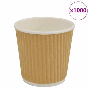 1000 pcs Paper Coffee Cups 4oz - Durable & Leak-Proof