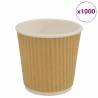 1000 pcs Paper Coffee Cups 4oz - Durable & Leak-Proof