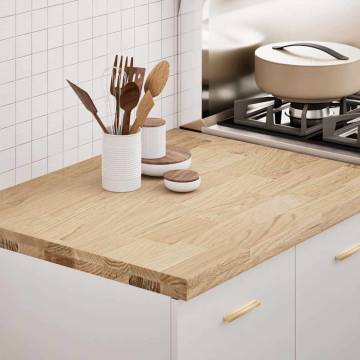 Solid Wood Oak Kitchen Worktop 80x63.5cm - Rustic Charm