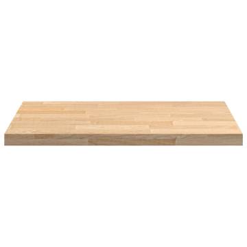 Solid Wood Oak Kitchen Worktop 80x63.5cm - Rustic Charm