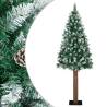  Slim Christmas Tree with Real Wood and White Snow Green 210 cm Size 210 x 77 cm Quantity in Package 1 Model with white snow Number of Branch Tips 