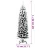 Slim Flocked Snow Christmas Tree - 210 cm Green PVC