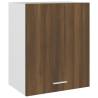 Brown Oak Hanging Cabinet - Space Optimizing Storage 50x31x60 cm