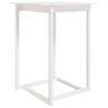 Bar Table White 80x80x110 cm - Solid Wood Pine | Hipo Market