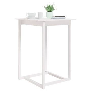 Bar Table White 80x80x110 cm - Solid Wood Pine | Hipo Market