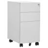 Mobile File Cabinet Light Grey 30x45x59 cm Steel Colour light grey Quantity in Package 1 