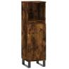 3 Piece Bathroom Cabinet Set in Smoked Oak - Stylish Storage