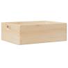 Wooden Box with Handles - Solid Pine Storage 40x30x13 cm