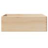 Wooden Box with Handles - Solid Pine Storage 40x30x13 cm