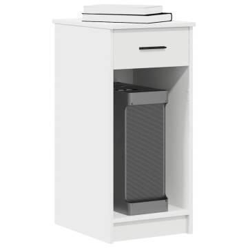 Computer Tower Stand with Drawer - White | HipoMarket UK