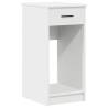 Computer Tower Stand with Drawer - White | HipoMarket UK