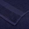 8 Piece Navy Blue Cotton Towel Set - Soft & Absorbent