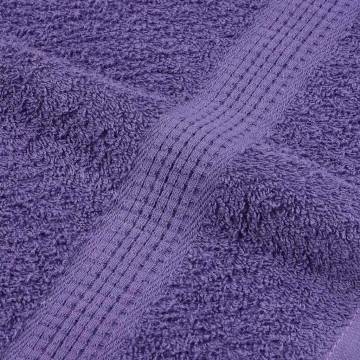 8 Piece Purple Cotton Towel Set - Soft & Absorbent | HipoMarket