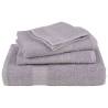 6 Piece Grey Cotton Towel Set | 100% Soft & Absorbent