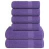  6 Piece Towel Set Purple 360 gsm 100% Cotton Colour purple Quantity in Package 1 