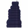  12 Piece Towel Set Navy Blue 360 gsm 100% Cotton Colour navy blue Quantity in Package 1 