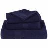 12 Piece Navy Blue Towel Set - 100% Cotton, 360 gsm