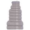  12 Piece Towel Set Grey 360 gsm 100% Cotton Colour grey Quantity in Package 1 