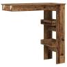 Stylish Wall Bar Table - Old Wood Finish | Hipomarket UK