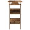 Stylish Wall Bar Table - Old Wood Finish | Hipomarket UK