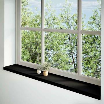 Window Sills 2 pcs Dark Brown Solid Wood Oak | Hipo Market