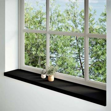 Window Sills 2 pcs Dark Brown Solid Wood Oak | HipoMarket