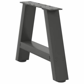 A-Shaped Coffee Table Legs - Anthracite Steel - 2 pcs