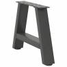 A-Shaped Coffee Table Legs - Anthracite Steel - 2 pcs