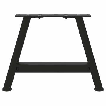 A-Shaped Coffee Table Legs - 2 pcs Black Steel | Hipomarket