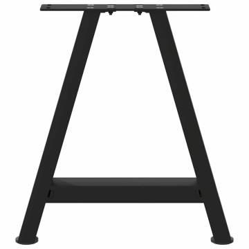 A-Shaped Coffee Table Legs - 2 pcs Black Steel 38x(42-43) cm