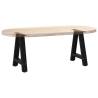 A-Shaped Coffee Table Legs - 2 pcs Black Steel 38x(42-43) cm