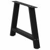 A-Shaped Coffee Table Legs - 2 pcs Black Steel | Hipomarket