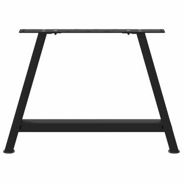 A-Shaped Coffee Table Legs - 2 pcs Black Steel | Hipomarket