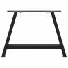 A-Shaped Coffee Table Legs - 2 pcs Black Steel | Hipomarket