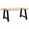 A-Shaped Coffee Table Legs - 2 pcs Black Steel | Hipomarket