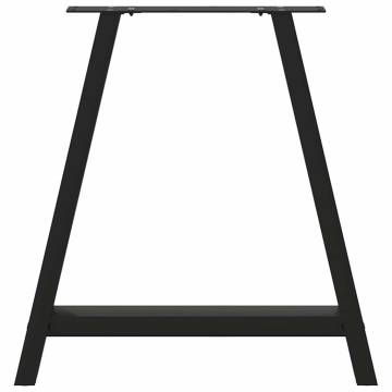 A-Shaped Coffee Table Legs, Black Steel | Hipomarket UK