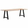 A-Shaped Coffee Table Legs, Black Steel | Hipomarket UK