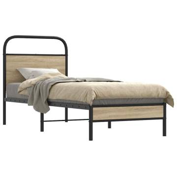 Robust Bed Frame 80x200 cm Smoked Oak – Elegant Design