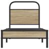 Robust Bed Frame 80x200 cm Smoked Oak – Elegant Design