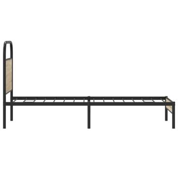 Robust Bed Frame 80x200 cm Smoked Oak – Elegant Design