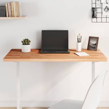 Rectangular Solid Wood Beech Table Top - 100x60 cm