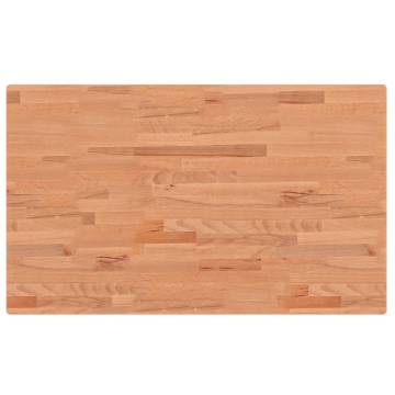 Rectangular Solid Wood Beech Table Top - 100x60 cm